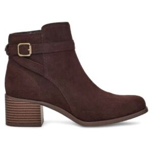 Koolaburra by Ugg Sz 6 Brown Erena Brown Suede Ankle Heeled Boots